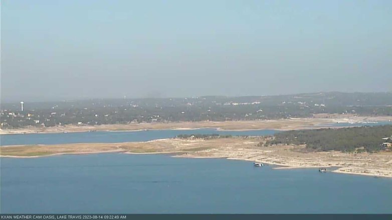 Lake Travis webcam, August 14, 2023 9:25 AM CT
