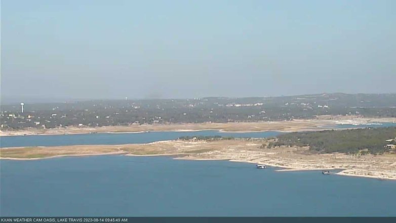 Lake Travis webcam, August 14, 2023 9:45 AM CT
