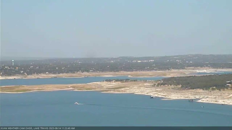 Lake Travis webcam, August 14, 2023 11:25 AM CT