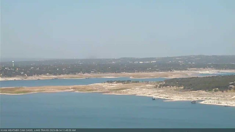 Lake Travis webcam, August 14, 2023 11:45 AM CT