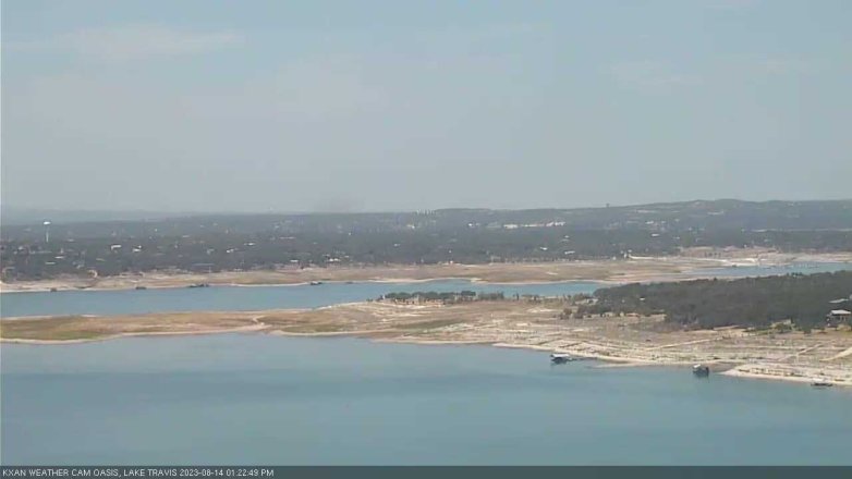 Lake Travis webcam, August 14, 2023 1:25 PM CT
