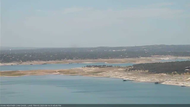 Lake Travis webcam, August 14, 2023 1:45 PM CT