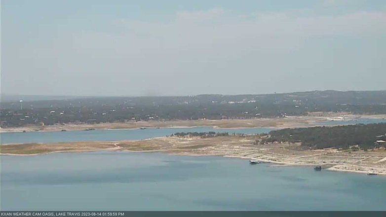 Lake Travis webcam, August 14, 2023 2:00 PM CT