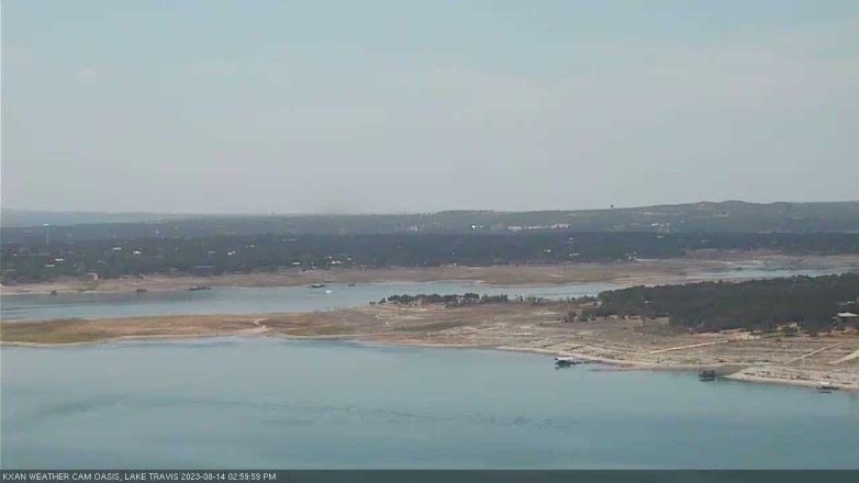 Lake Travis webcam, August 14, 2023 3:00 PM CT
