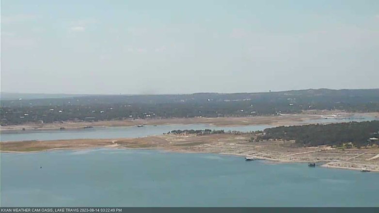 Lake Travis webcam, August 14, 2023 3:25 PM CT