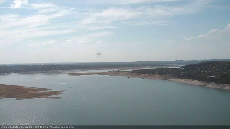 Lake Travis webcam, August 14, 2023 4:45 PM CT