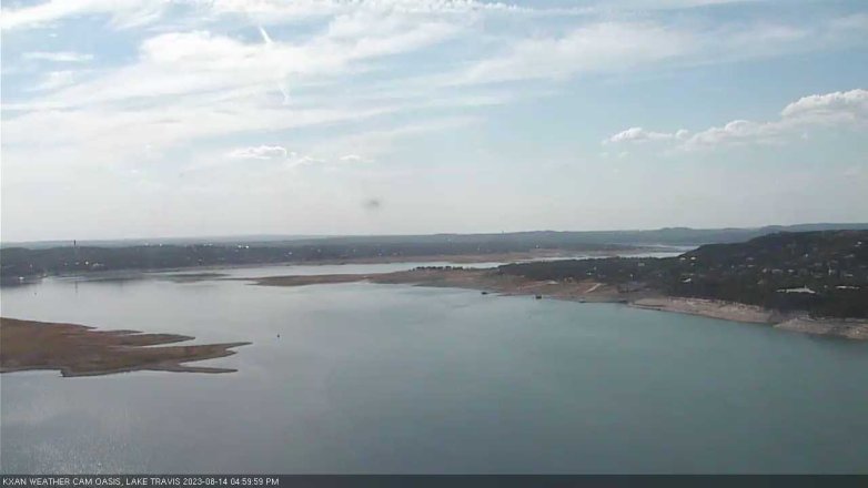 Lake Travis webcam, August 14, 2023 5:00 PM CT