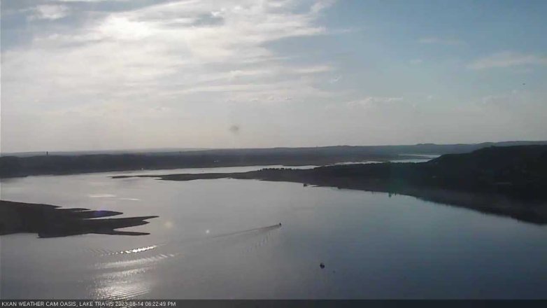 Lake Travis webcam, August 14, 2023 6:25 PM CT