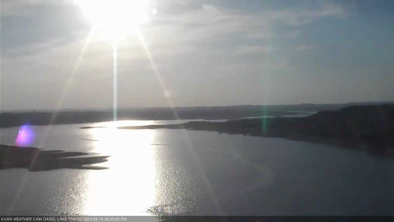 Lake Travis webcam, August 14, 2023 6:45 PM CT