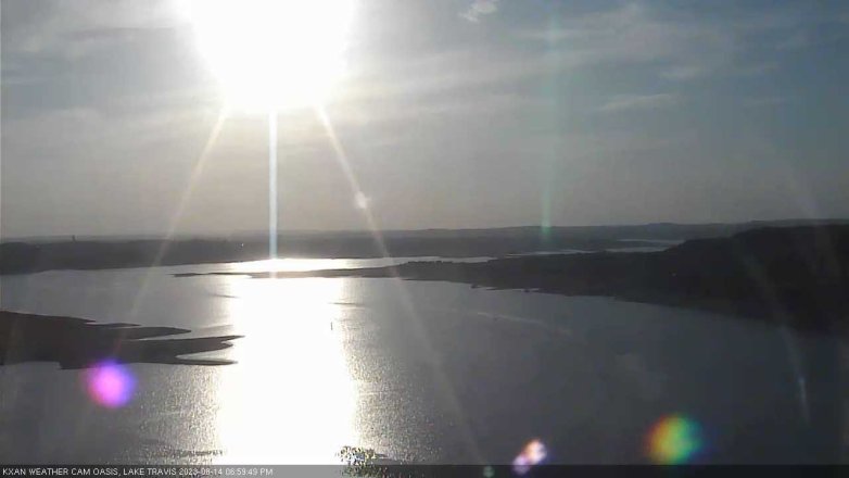 Lake Travis webcam, August 14, 2023 7:00 PM CT