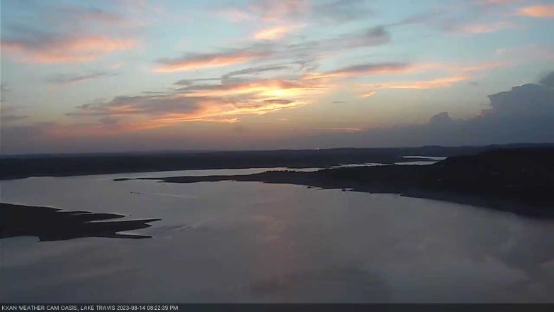 Lake Travis webcam, August 14, 2023 8:25 PM CT