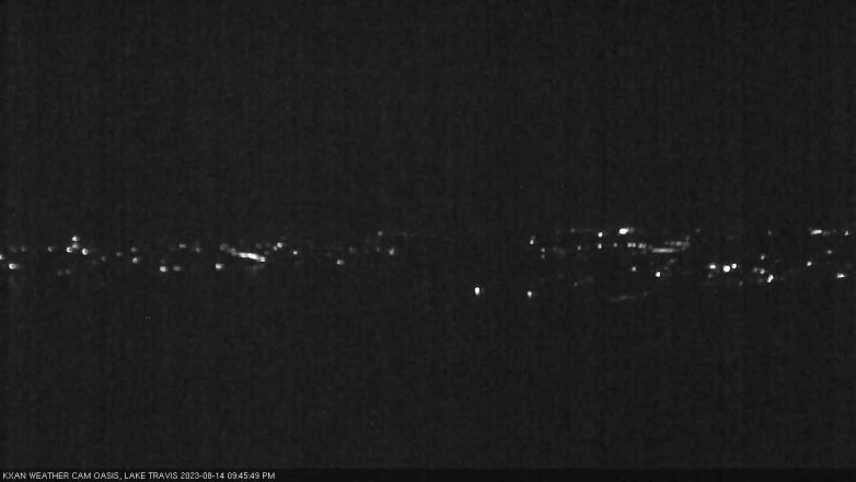 Lake Travis webcam, August 14, 2023 9:45 PM CT