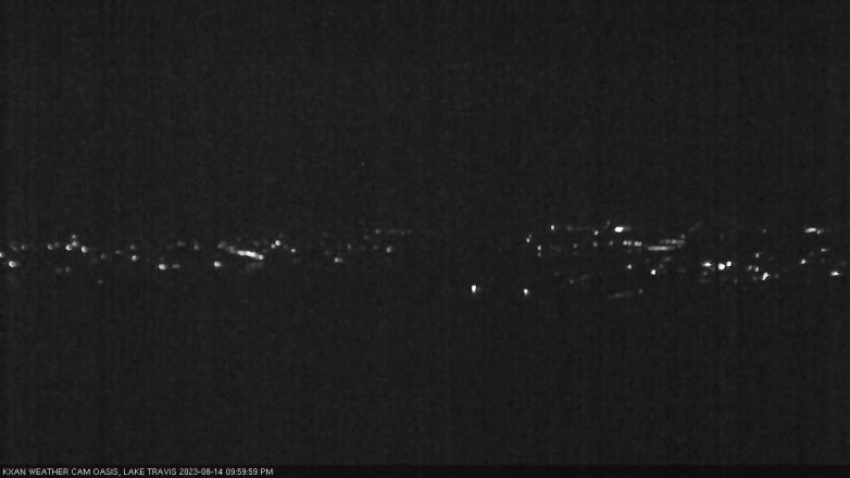 Lake Travis webcam, August 14, 2023 10:00 PM CT