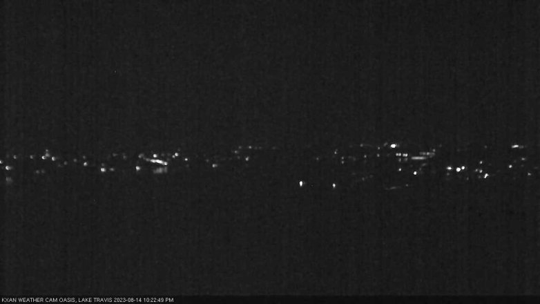 Lake Travis webcam, August 14, 2023 10:25 PM CT