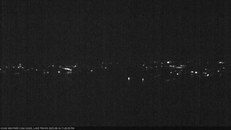 Lake Travis webcam, August 14, 2023 11:45 PM CT