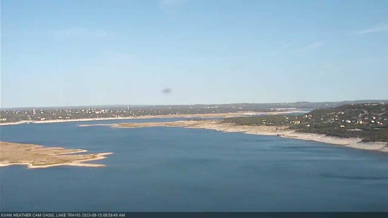 Lake Travis webcam, August 15, 2023 9:00 AM CT