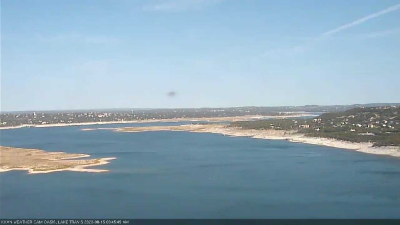 Lake Travis webcam, August 15, 2023 9:45 AM CT