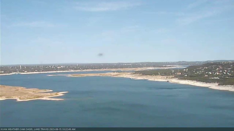 Lake Travis webcam, August 15, 2023 10:25 AM CT