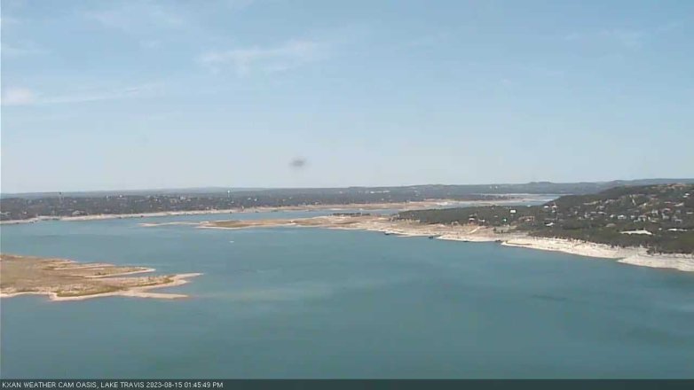 Lake Travis webcam, August 15, 2023 1:45 PM CT