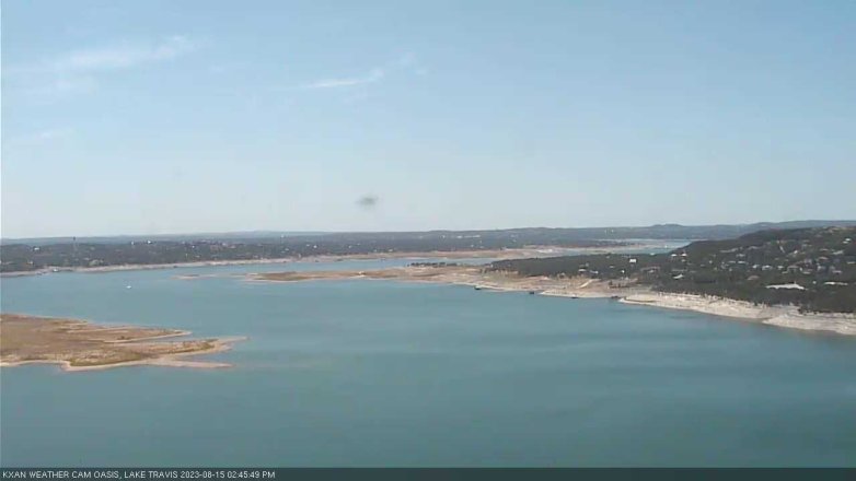 Lake Travis webcam, August 15, 2023 2:45 PM CT