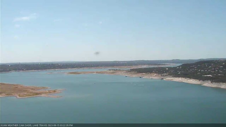 Lake Travis webcam, August 15, 2023 3:25 PM CT