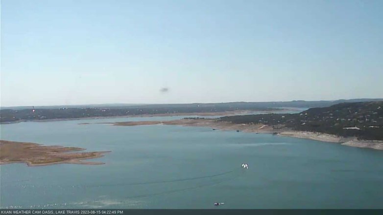 Lake Travis webcam, August 15, 2023 4:25 PM CT