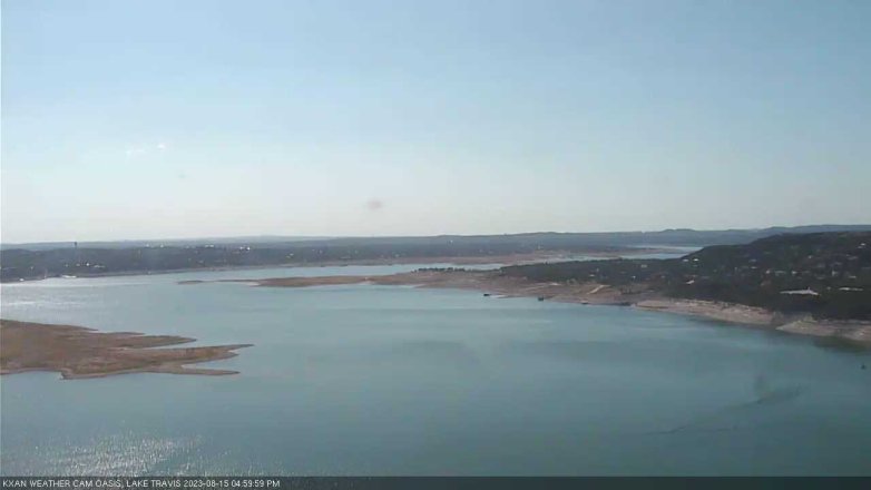 Lake Travis webcam, August 15, 2023 5:00 PM CT