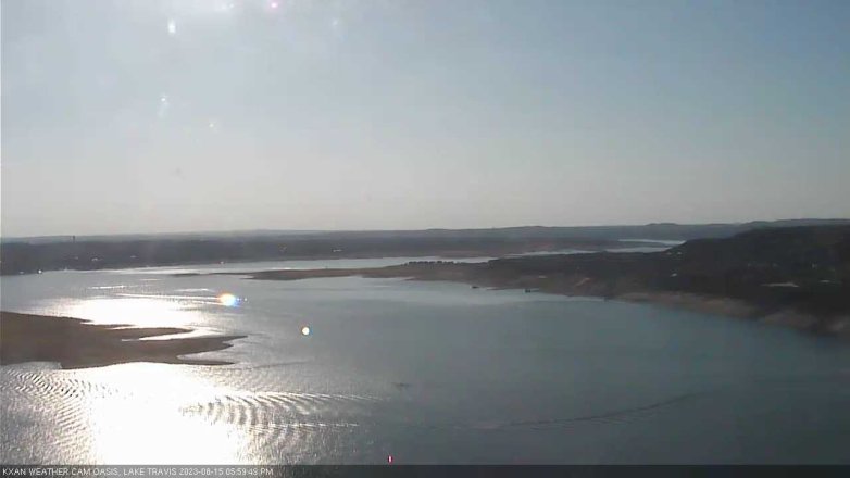 Lake Travis webcam, August 15, 2023 6:00 PM CT