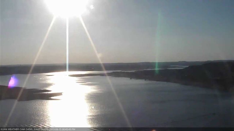 Lake Travis webcam, August 15, 2023 6:45 PM CT