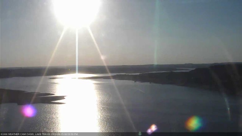 Lake Travis webcam, August 15, 2023 7:00 PM CT