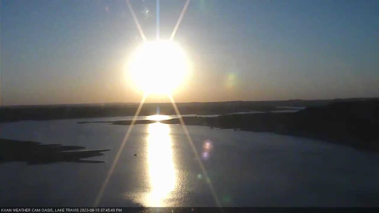 Lake Travis webcam, August 15, 2023 7:45 PM CT