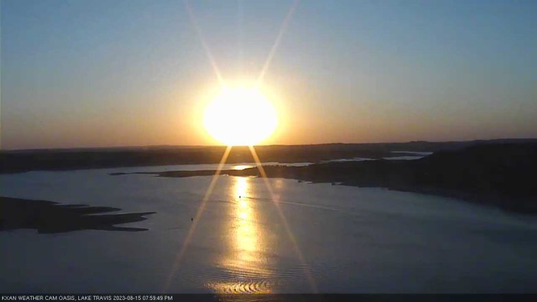 Lake Travis webcam, August 15, 2023 8:00 PM CT