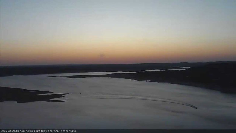 Lake Travis webcam, August 15, 2023 8:25 PM CT