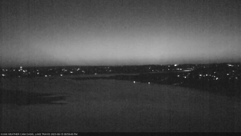 Lake Travis webcam, August 15, 2023 9:00 PM CT