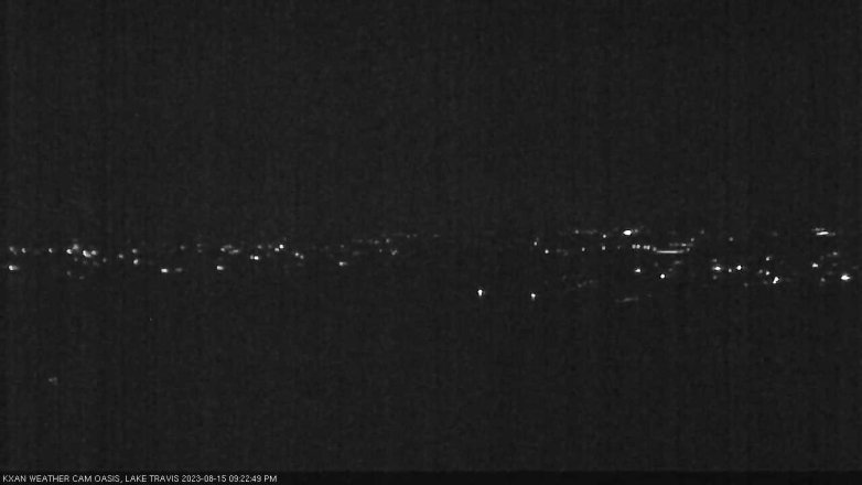 Lake Travis webcam, August 15, 2023 9:25 PM CT
