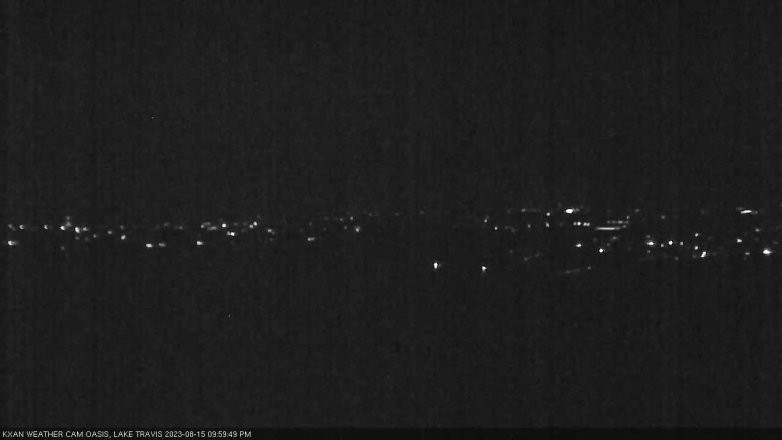 Lake Travis webcam, August 15, 2023 10:00 PM CT
