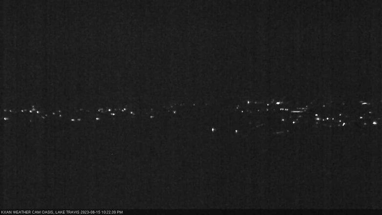 Lake Travis webcam, August 15, 2023 10:25 PM CT