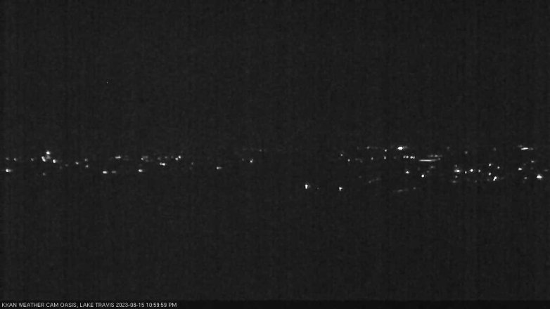 Lake Travis webcam, August 15, 2023 11:00 PM CT