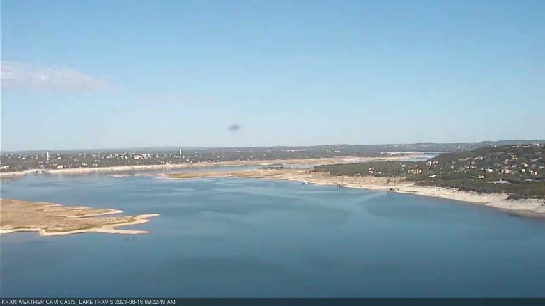 Lake Travis webcam, August 16, 2023 9:25 AM CT