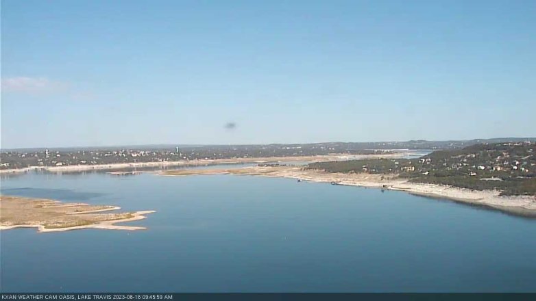 Lake Travis webcam, August 16, 2023 9:45 AM CT