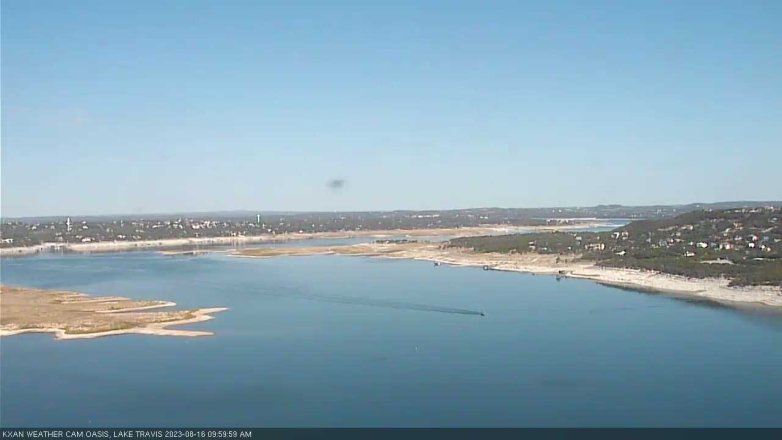 Lake Travis webcam, August 16, 2023 10:00 AM CT