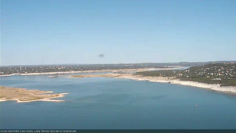 Lake Travis webcam, August 16, 2023 10:45 AM CT