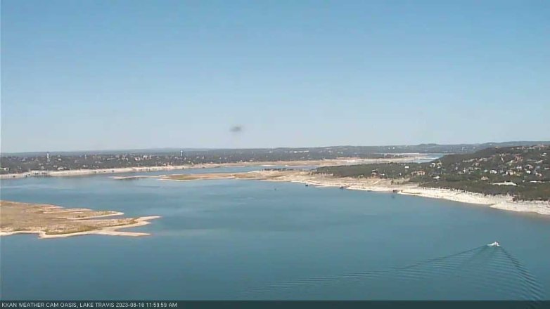 Lake Travis webcam, August 16, 2023 12:00 PM CT