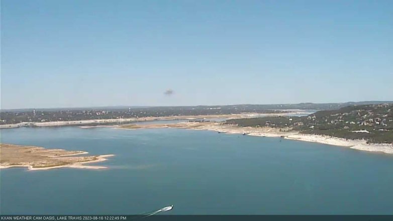 Lake Travis webcam, August 16, 2023 12:25 PM CT