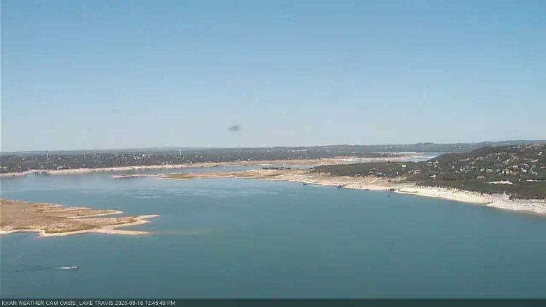 Lake Travis webcam, August 16, 2023 12:45 PM CT