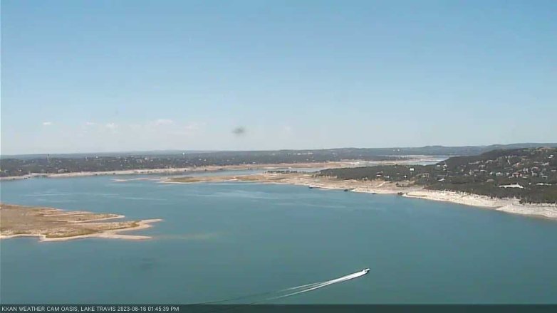 Lake Travis webcam, August 16, 2023 1:45 PM CT