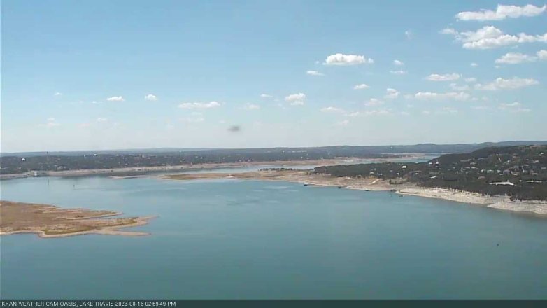Lake Travis webcam, August 16, 2023 3:00 PM CT