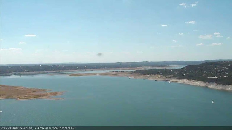 Lake Travis webcam, August 16, 2023 4:00 PM CT