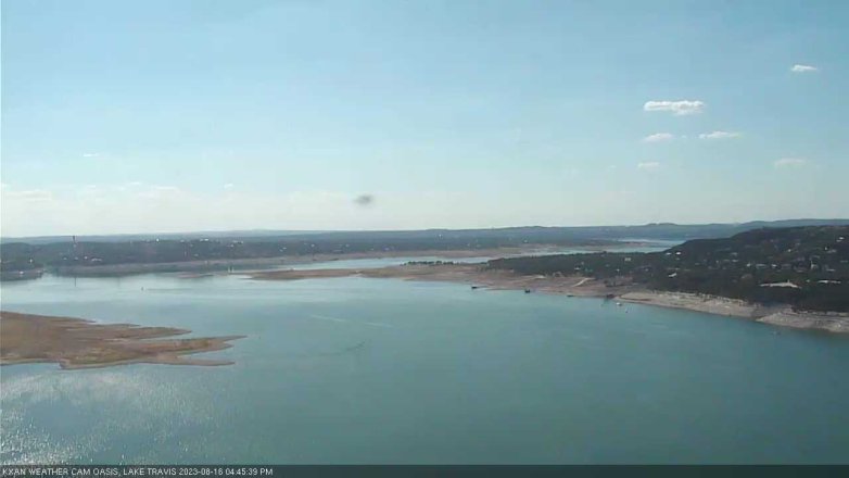 Lake Travis webcam, August 16, 2023 4:45 PM CT