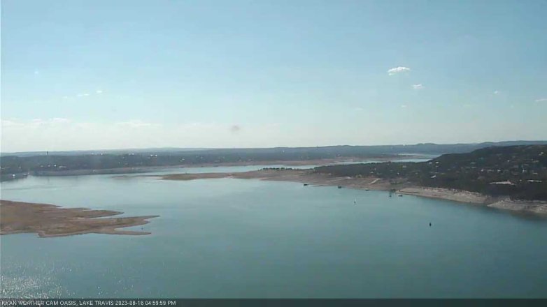 Lake Travis webcam, August 16, 2023 5:00 PM CT